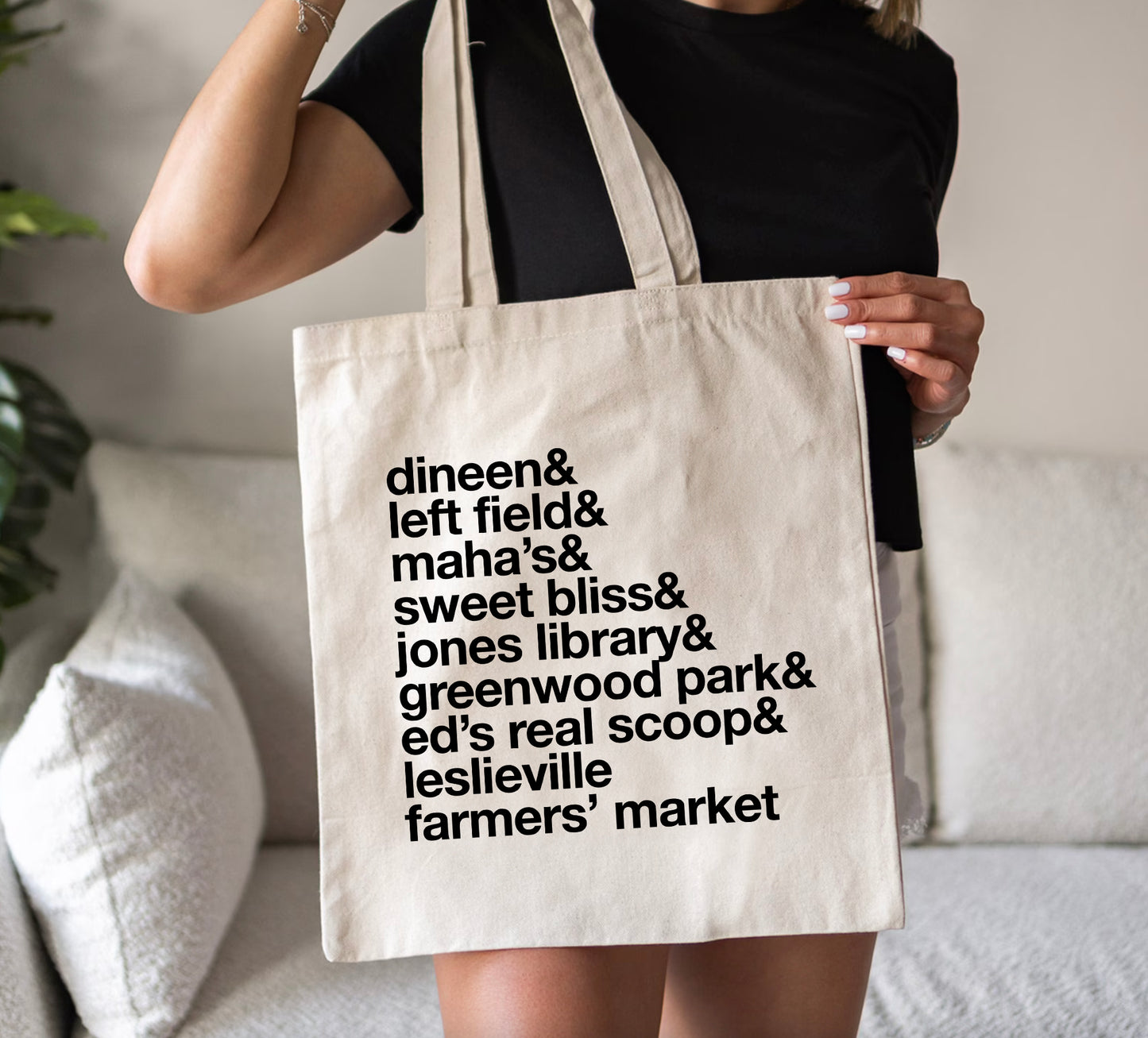 Leslieville Neighbourhood Tote Bag