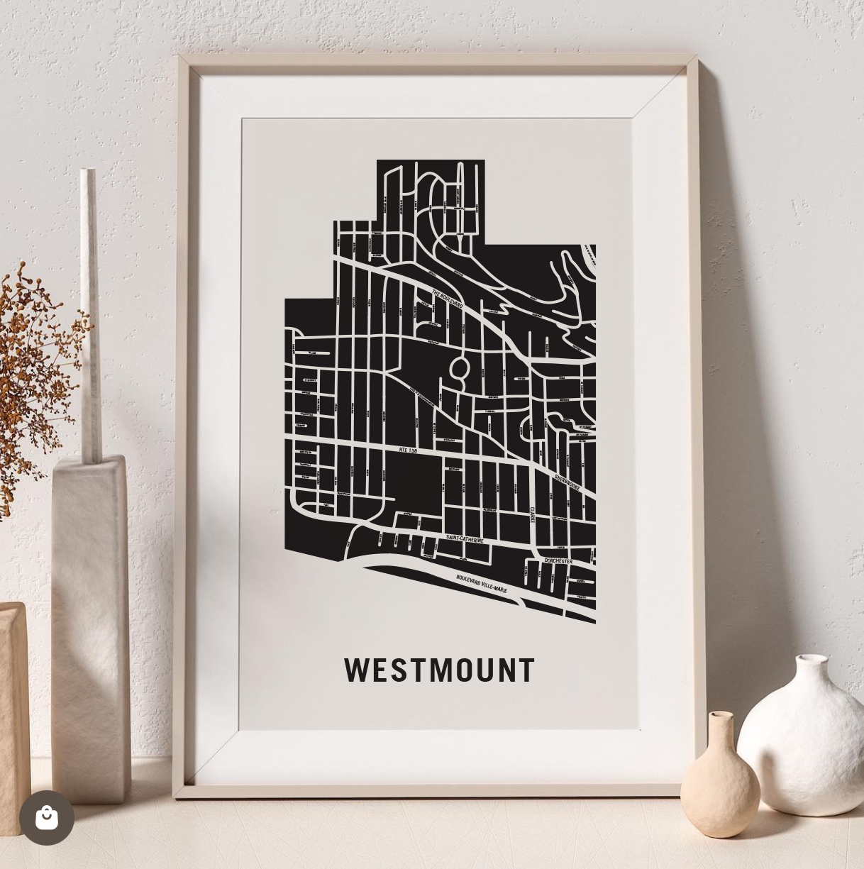 Westmount Map, Quebec