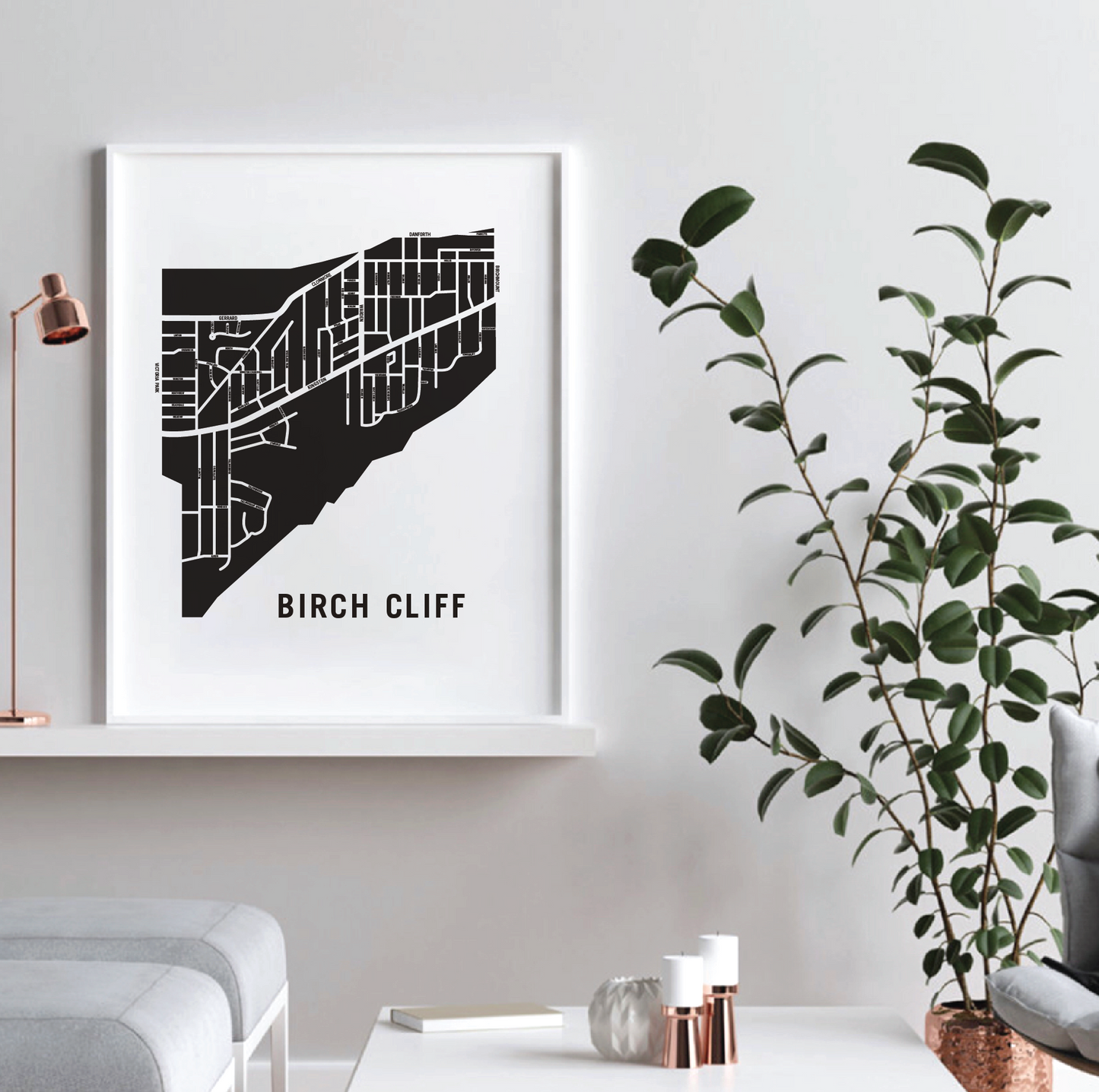 Birch Cliff Map, Toronto