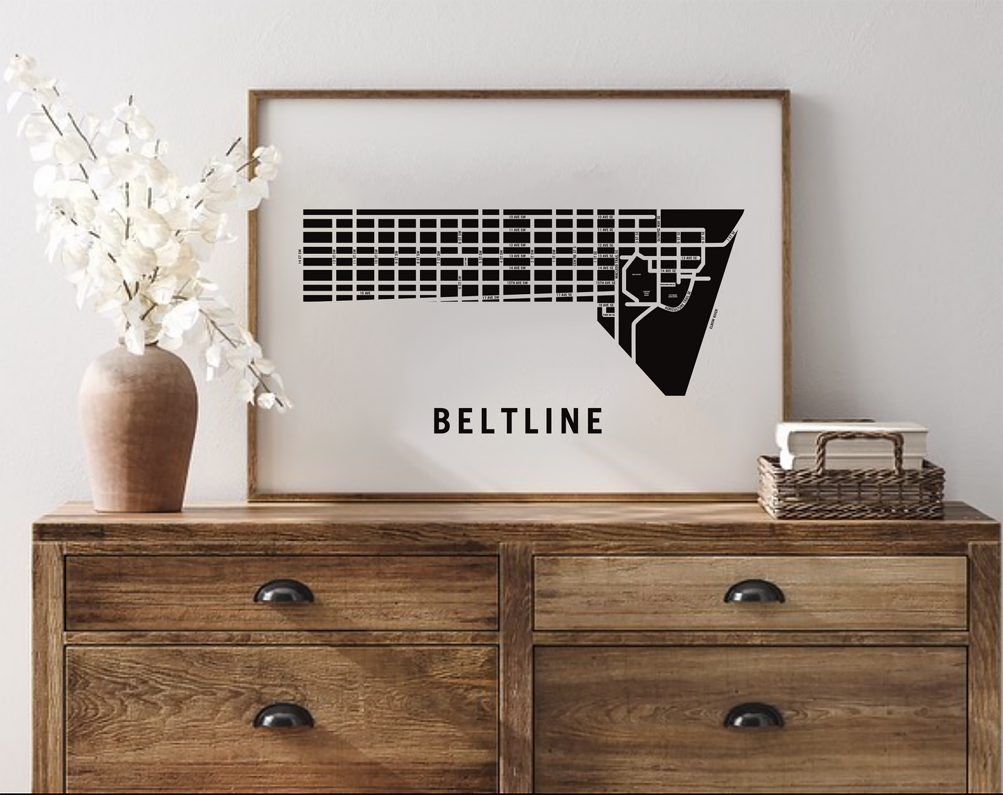 Beltline Map, Calgary