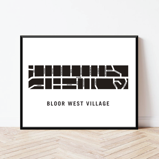 Bloor West Village Map, Toronto