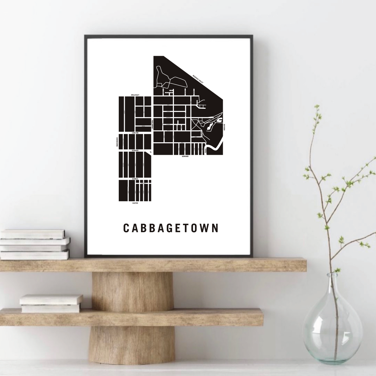 Cabbagetown Map, Toronto