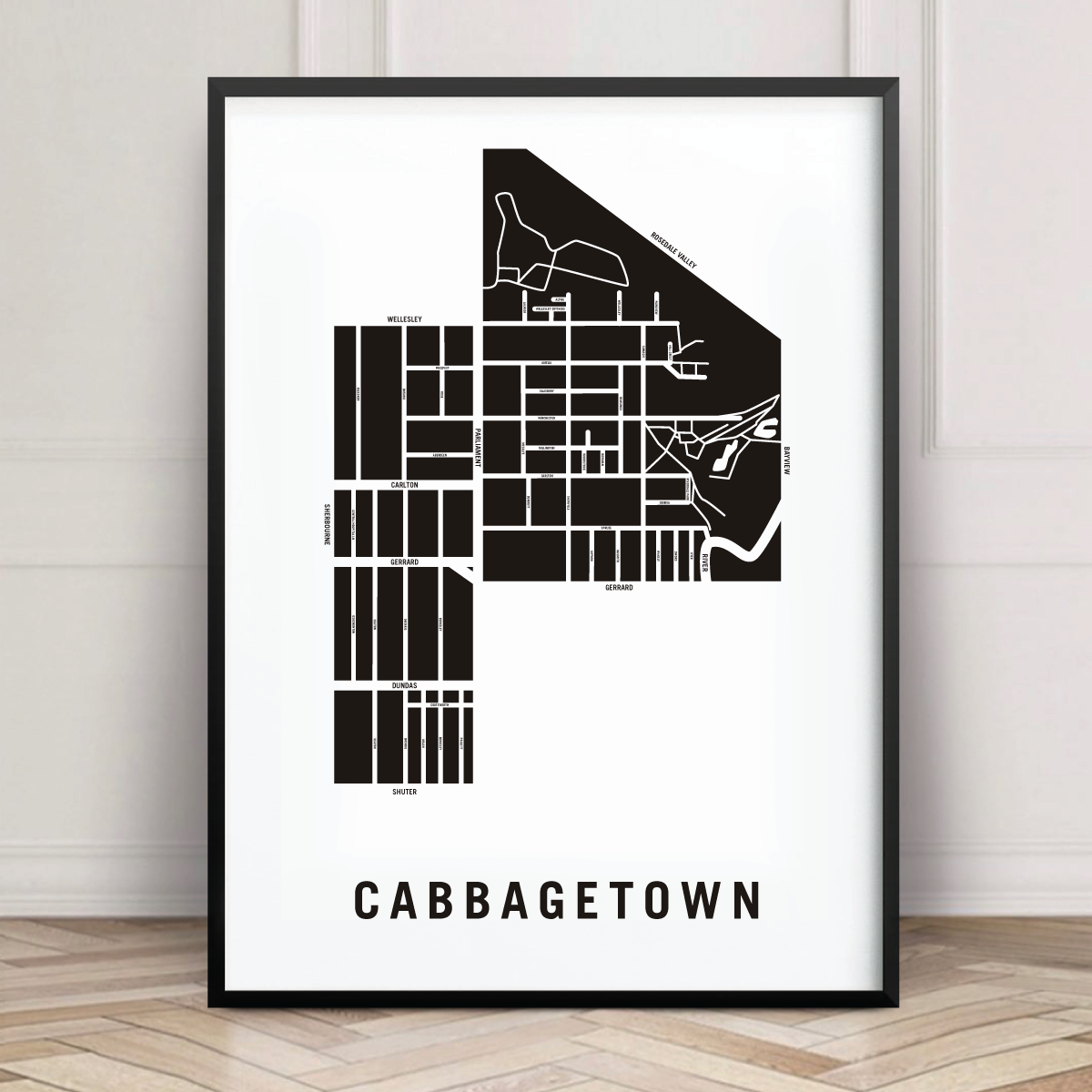 Cabbagetown Map, Toronto