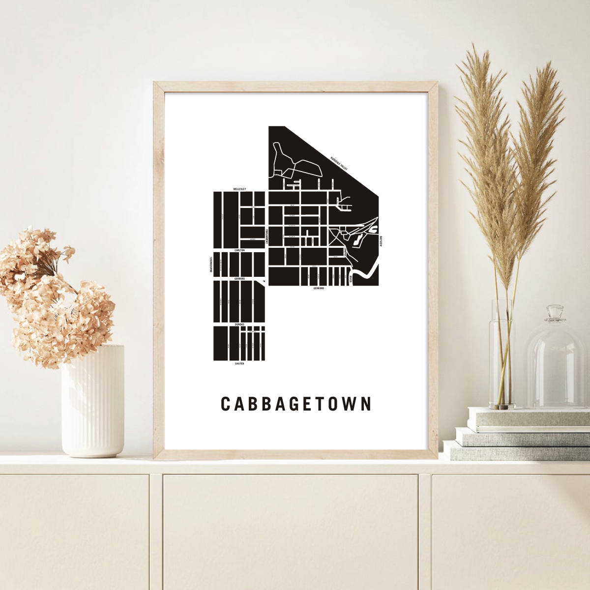 Cabbagetown Map, Toronto