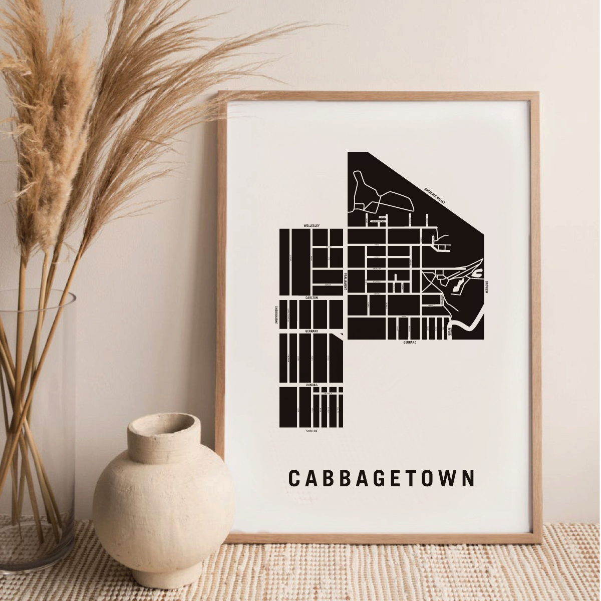 Cabbagetown Map, Toronto