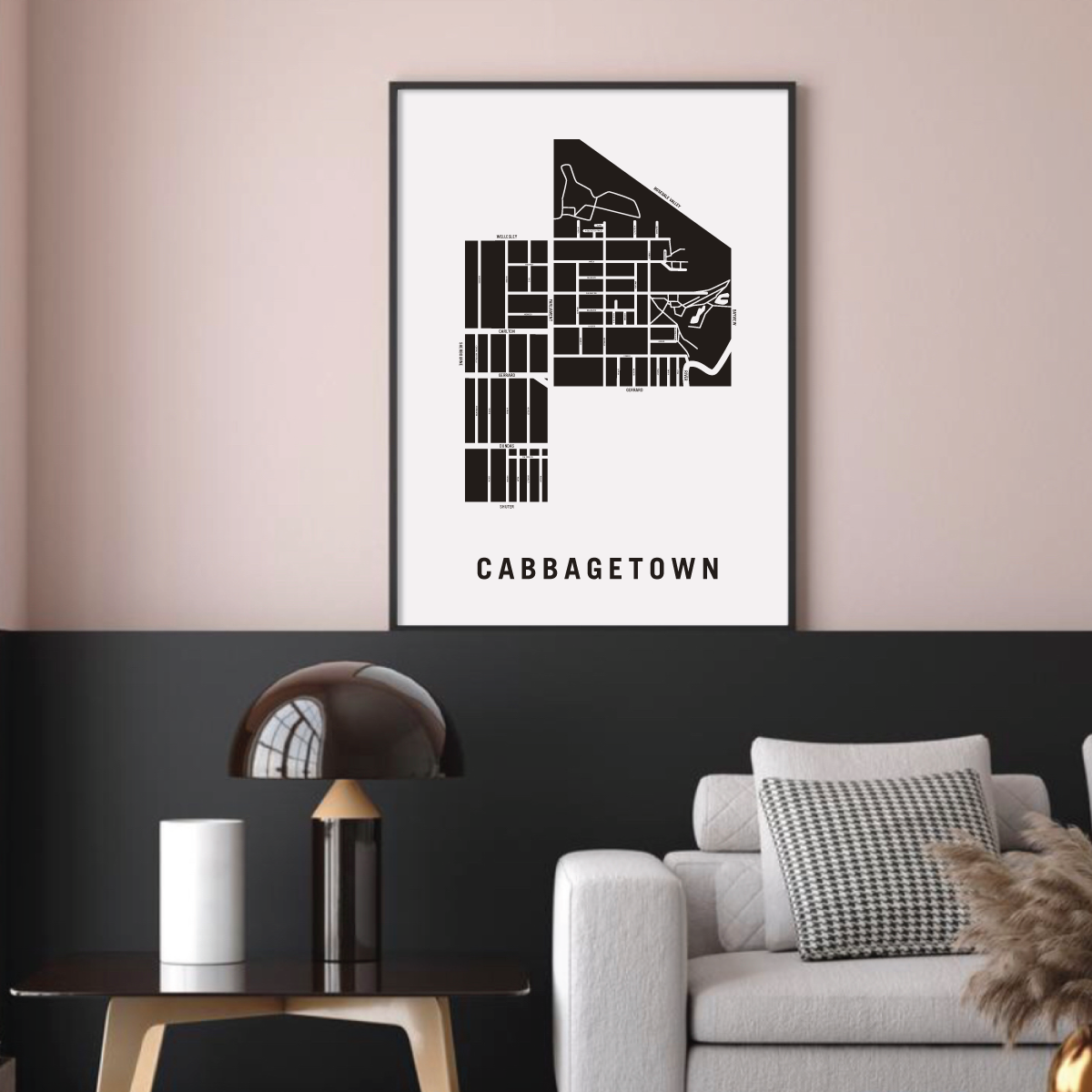 Cabbagetown Map, Toronto