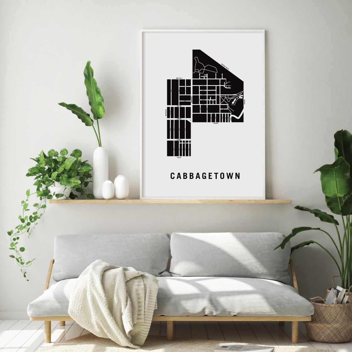 Cabbagetown Map, Toronto