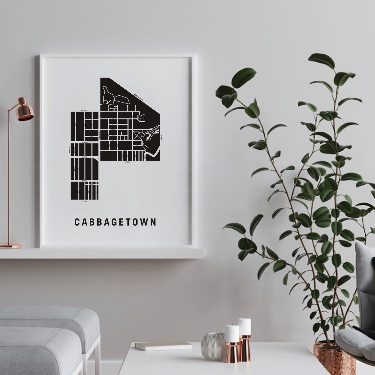 Cabbagetown Map, Toronto