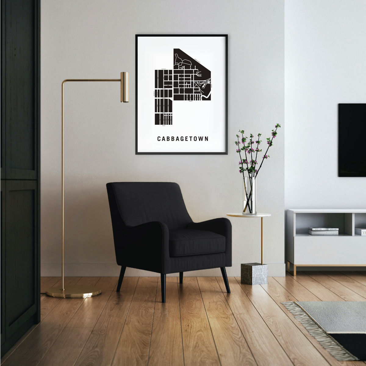 Cabbagetown Map, Toronto