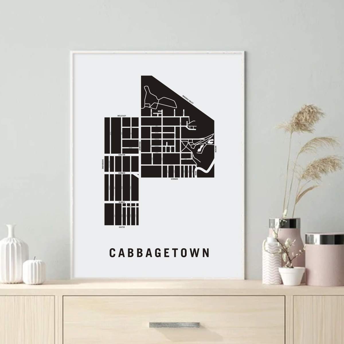 Cabbagetown Map, Toronto