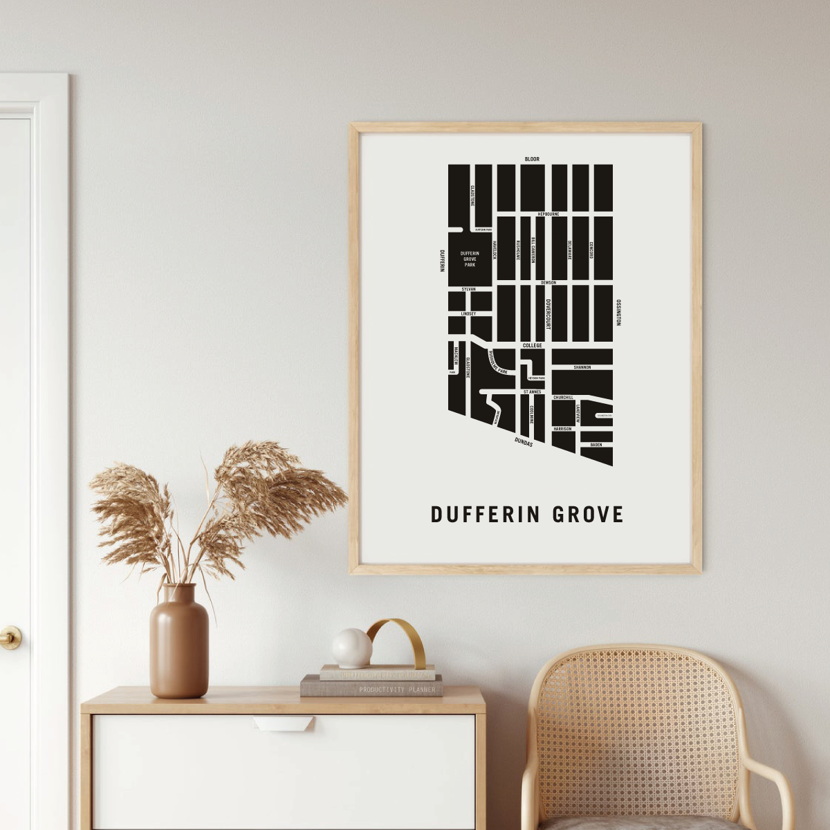 Dufferin Grove Map, Toronto