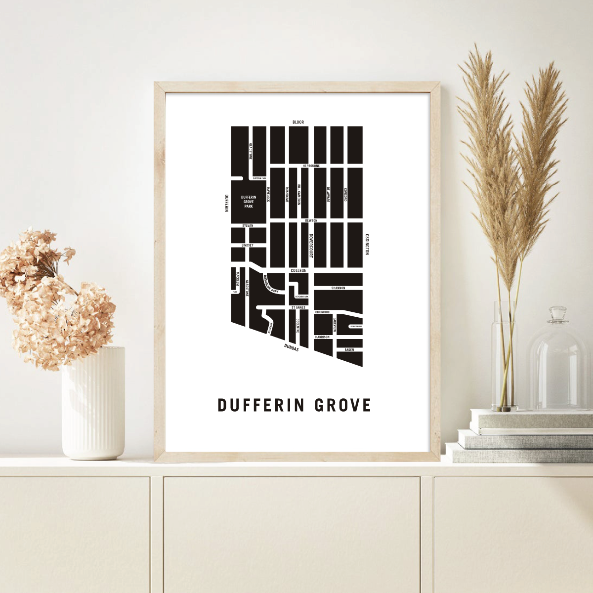 Dufferin Grove Map, Toronto