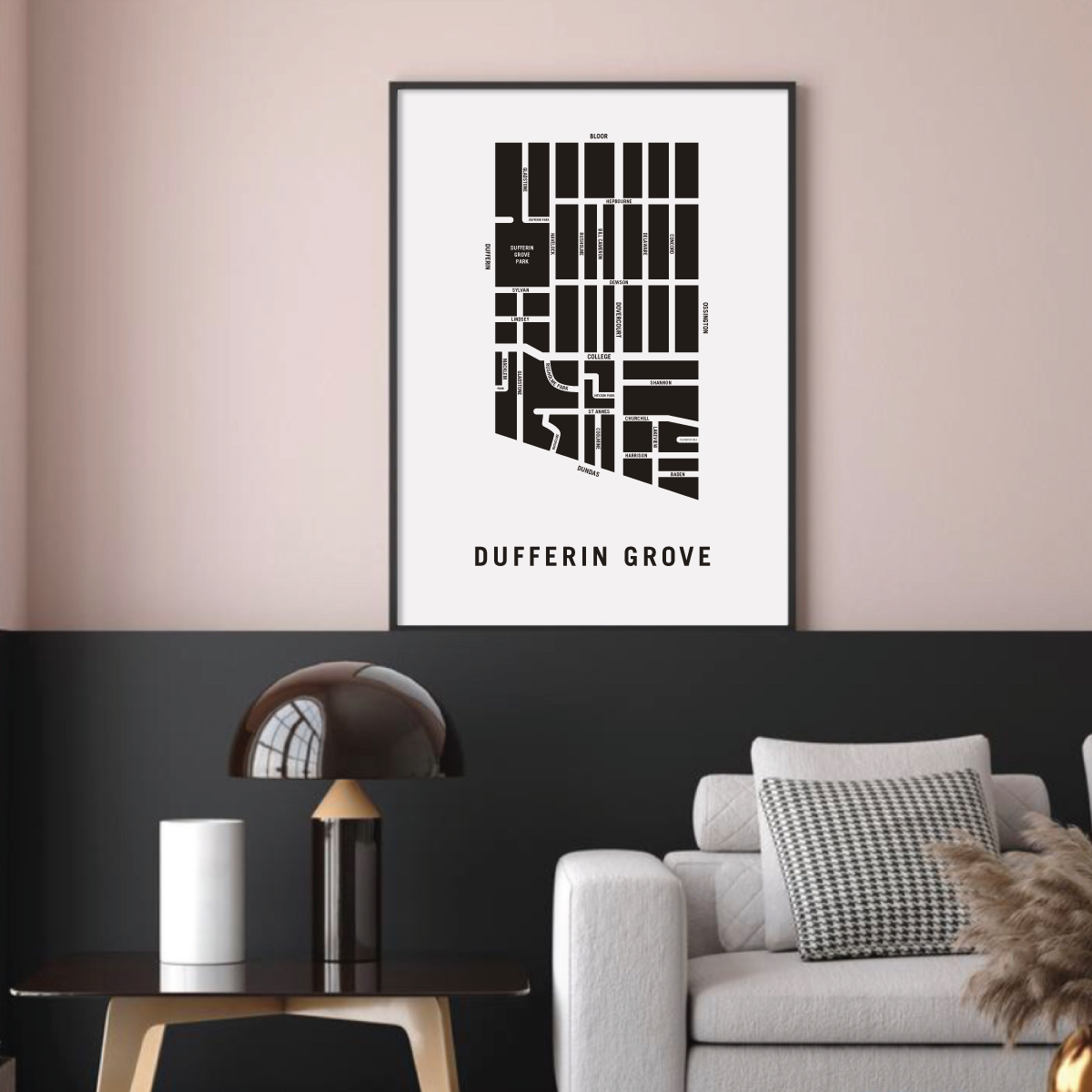 Dufferin Grove Map, Toronto