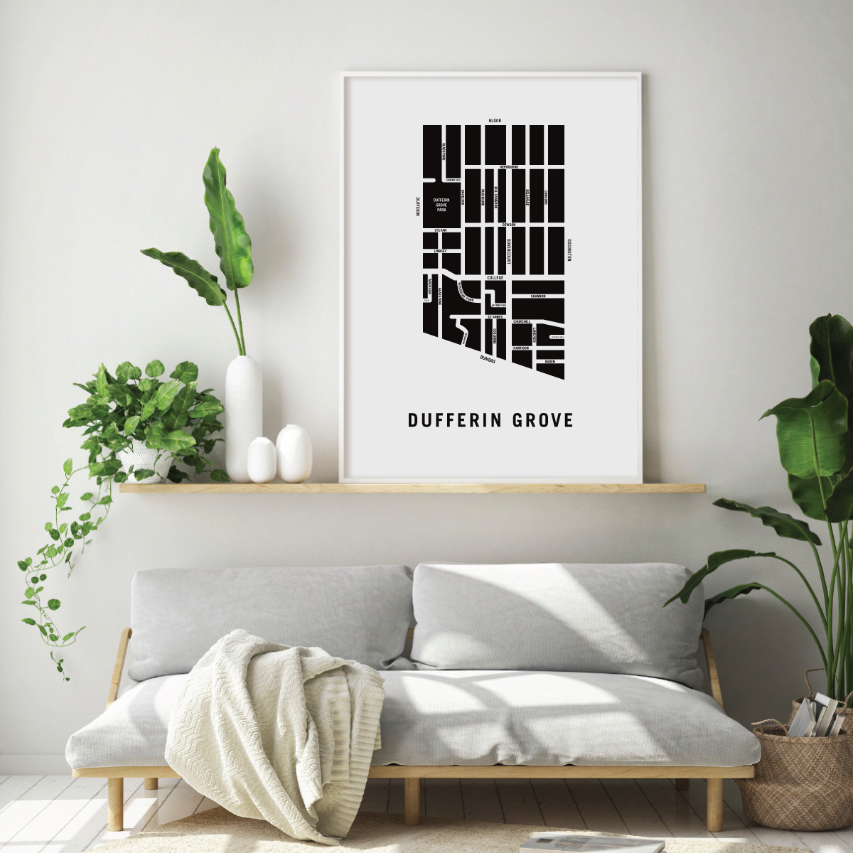 Dufferin Grove Map, Toronto