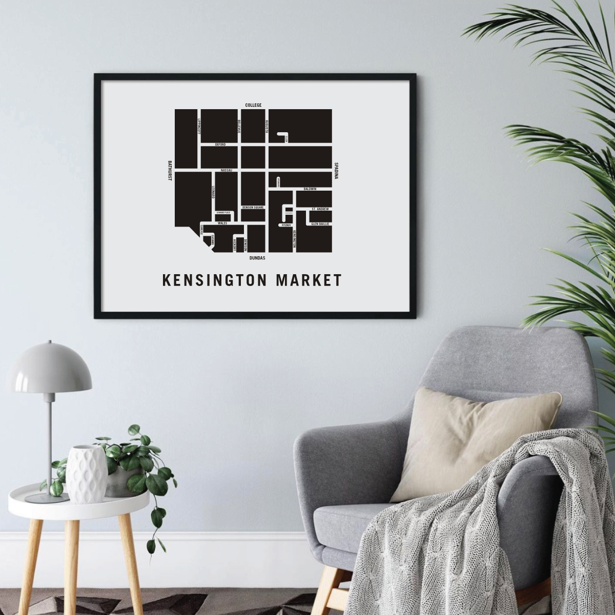 Kensington Market Map, Toronto