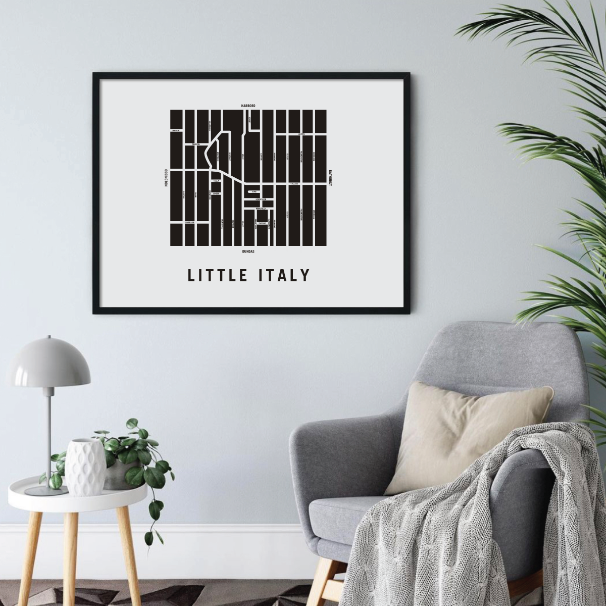 Little Italy Map, Toronto