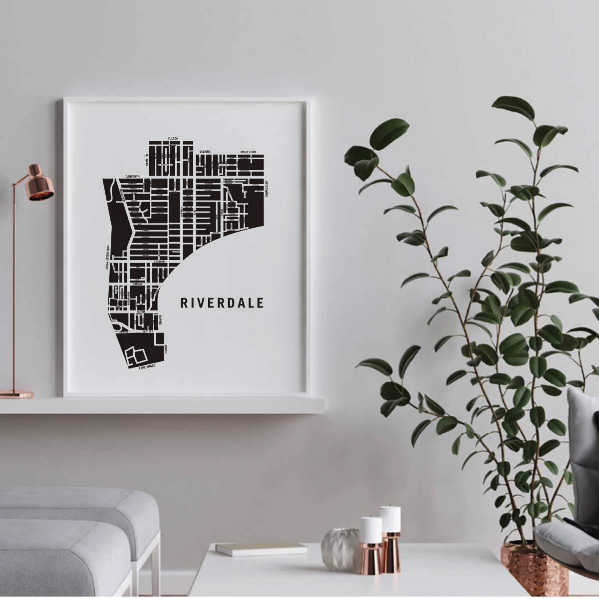 Riverdale Map, Toronto