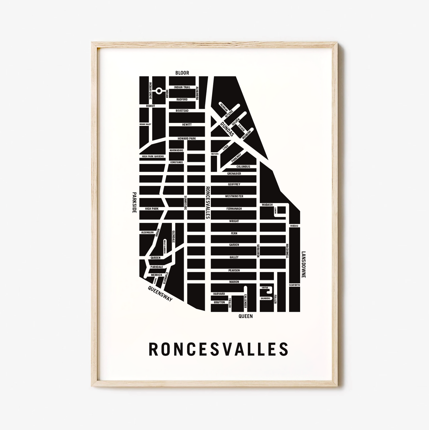 Roncesvalles Map, Toronto