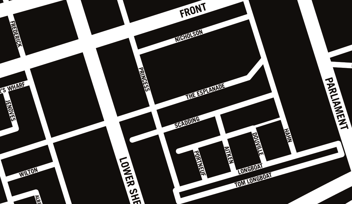 Esplanade Map, Toronto