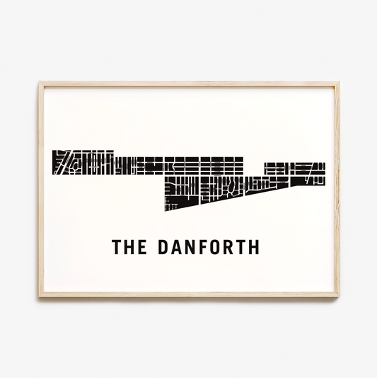 The Danforth / Greektown Map, Toronto