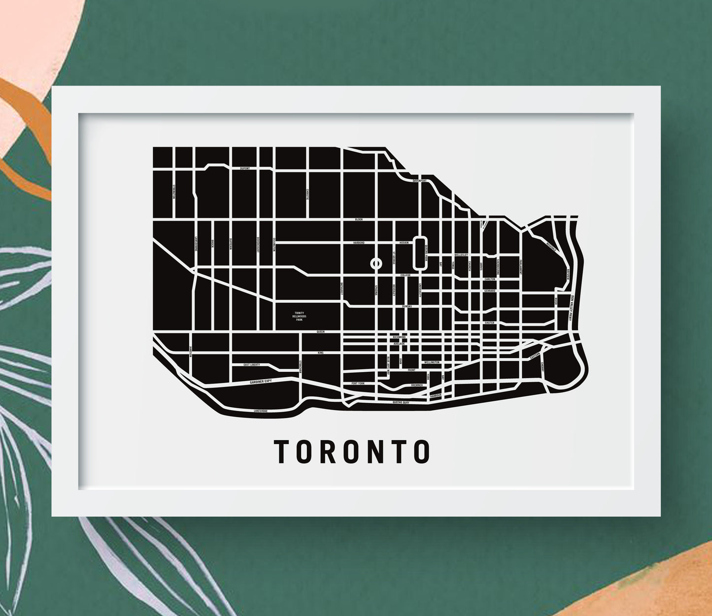 Toronto Map with Major Streets