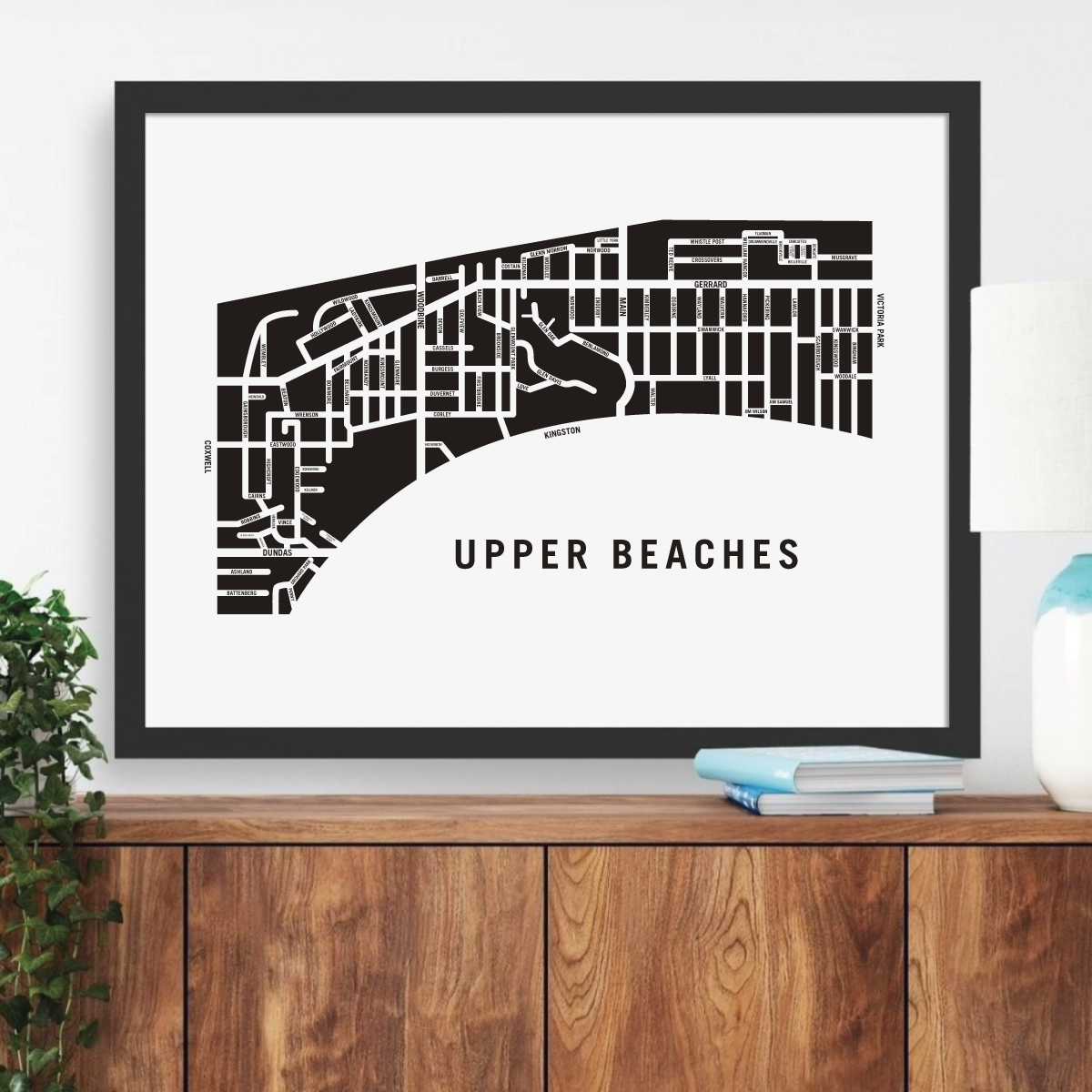 Upper Beaches Map, Toronto