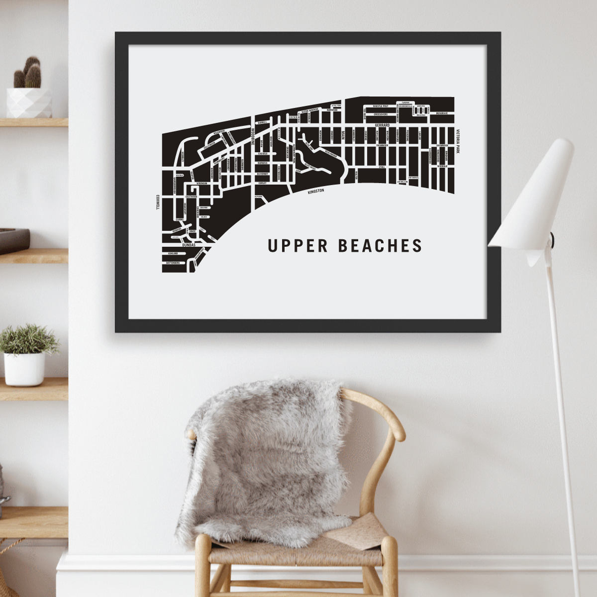 Upper Beaches Map, Toronto