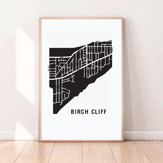 Birch Cliff Map, Toronto