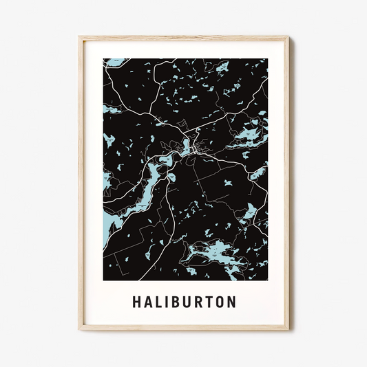 Haliburton Map, Ontario