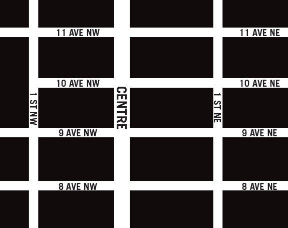 Crescent Heights Map, Calgary
