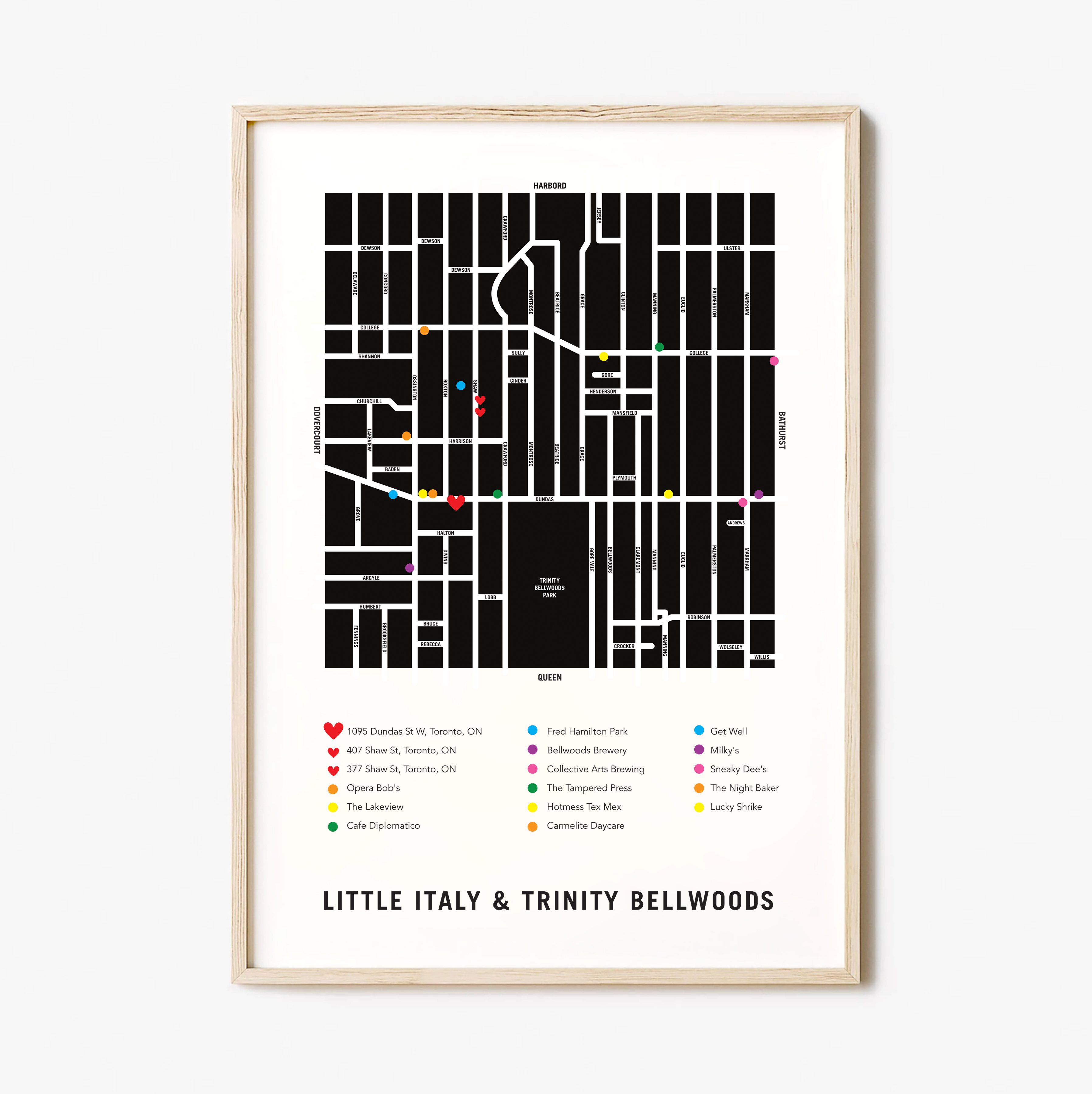 Customilly Map Custom Map Order | Neighbourhood Map Print | Housewarming Gift β Modern ...