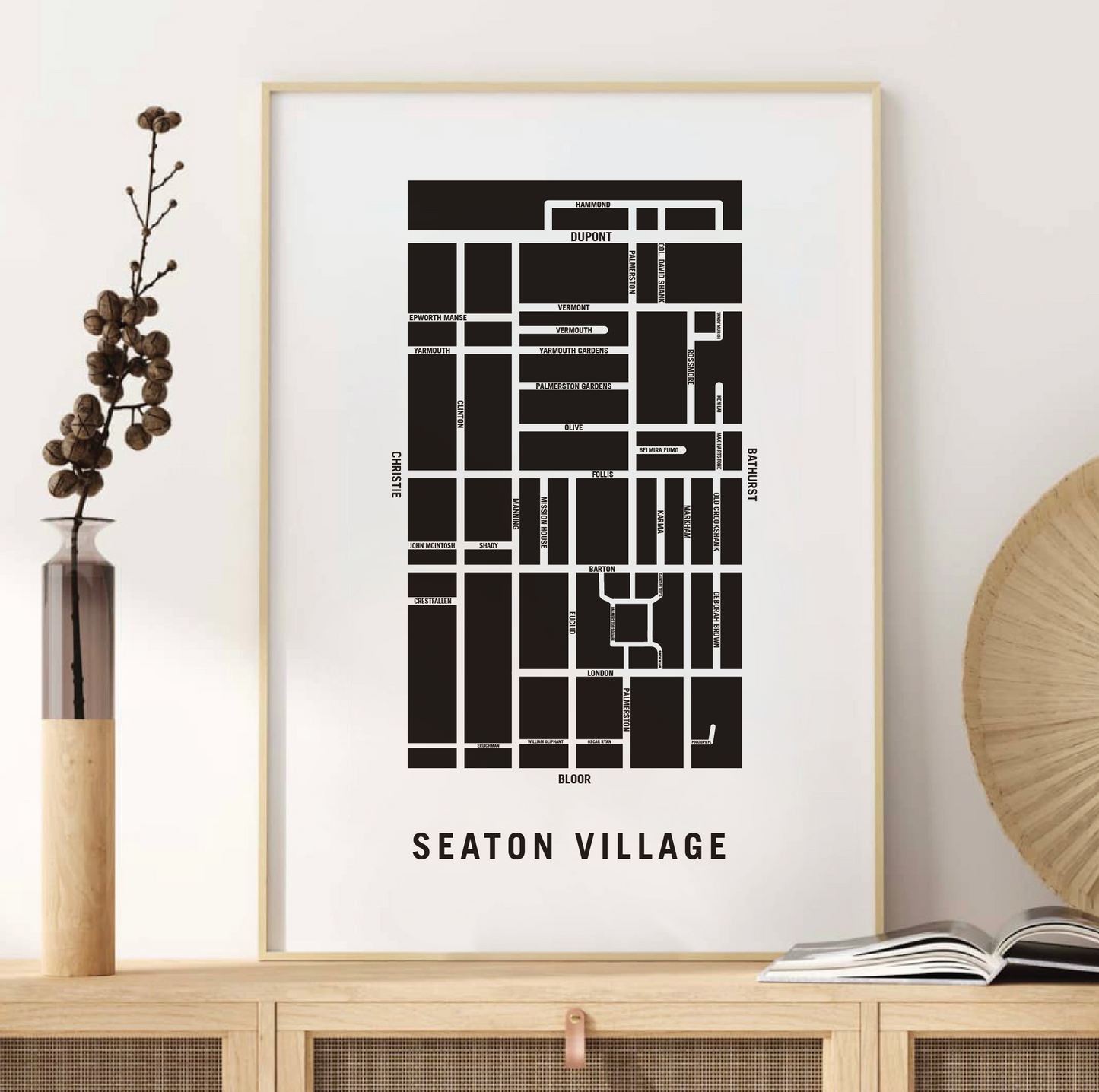 Seaton Village Map, Toronto