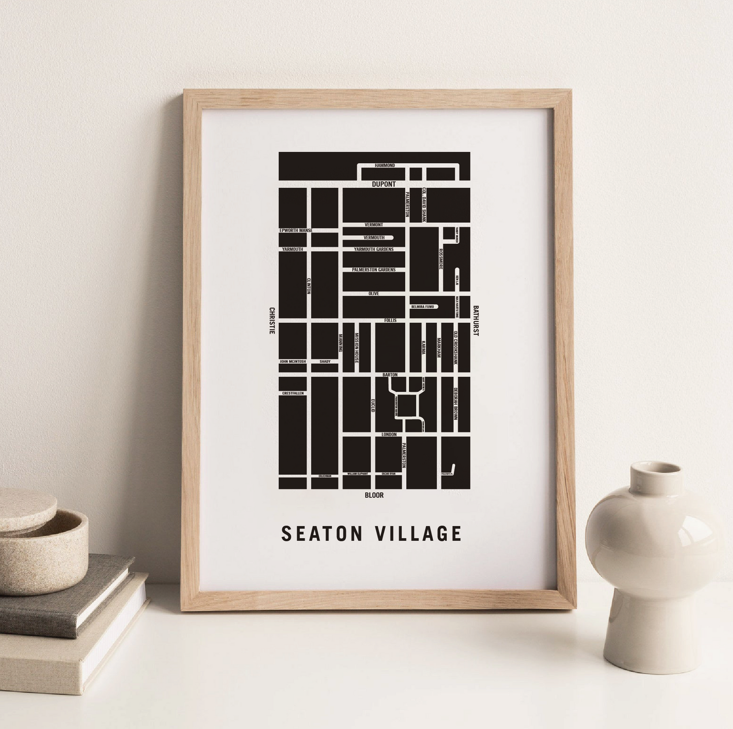 Seaton Village Map, Toronto