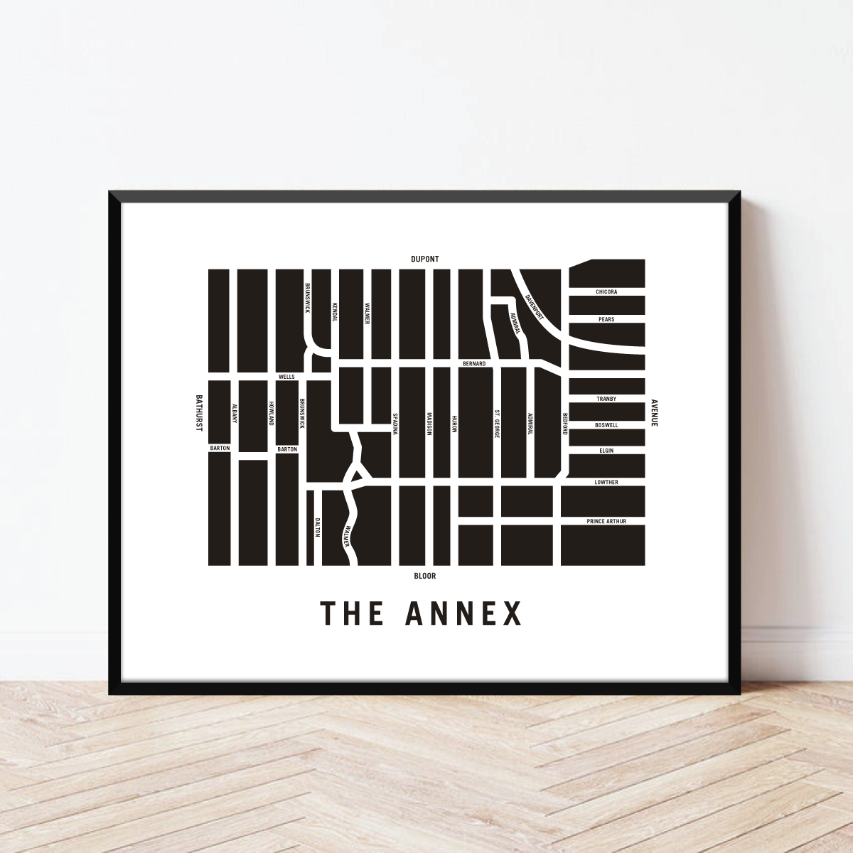 Annex Map, Toronto