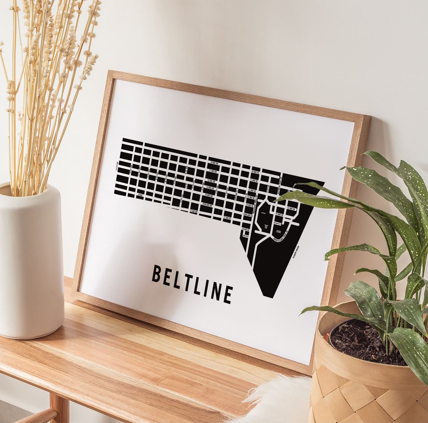 Beltline Map, Calgary