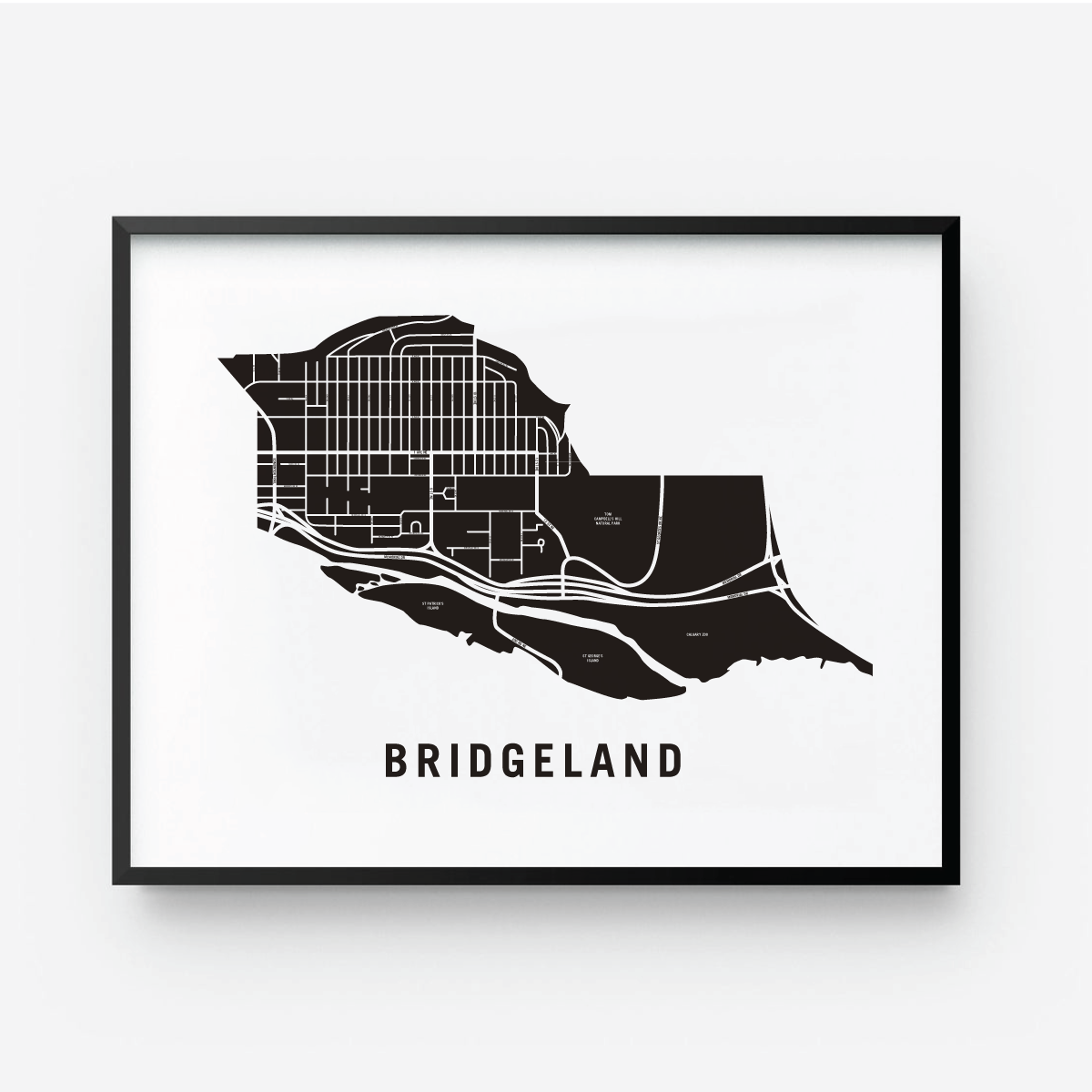 Bridgeland Map, Calgary