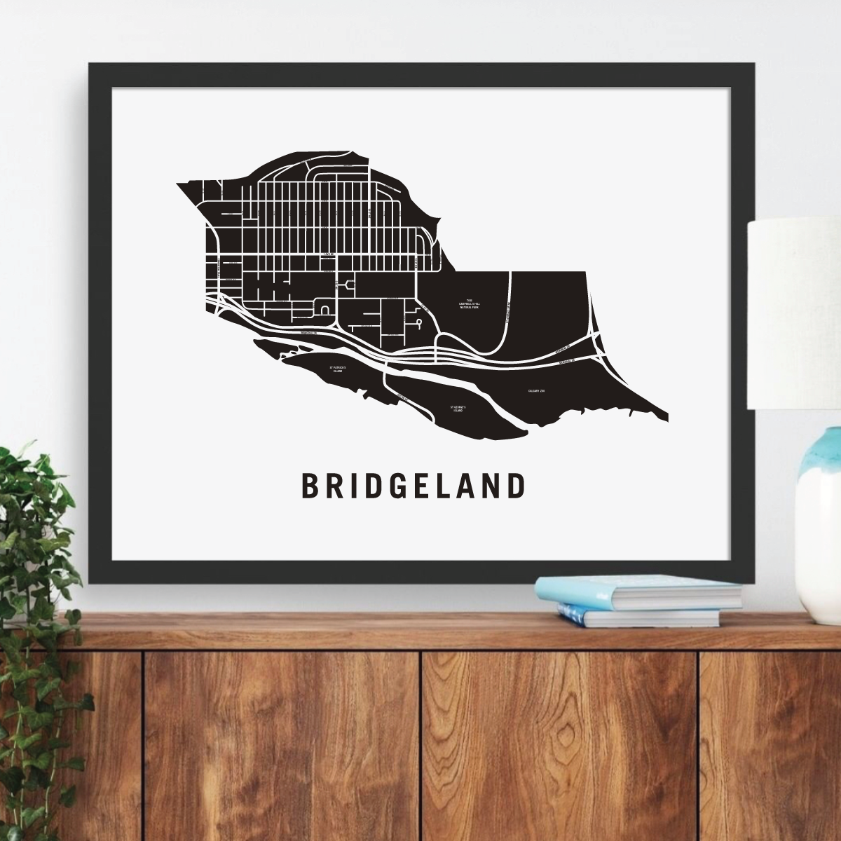 Bridgeland Map, Calgary