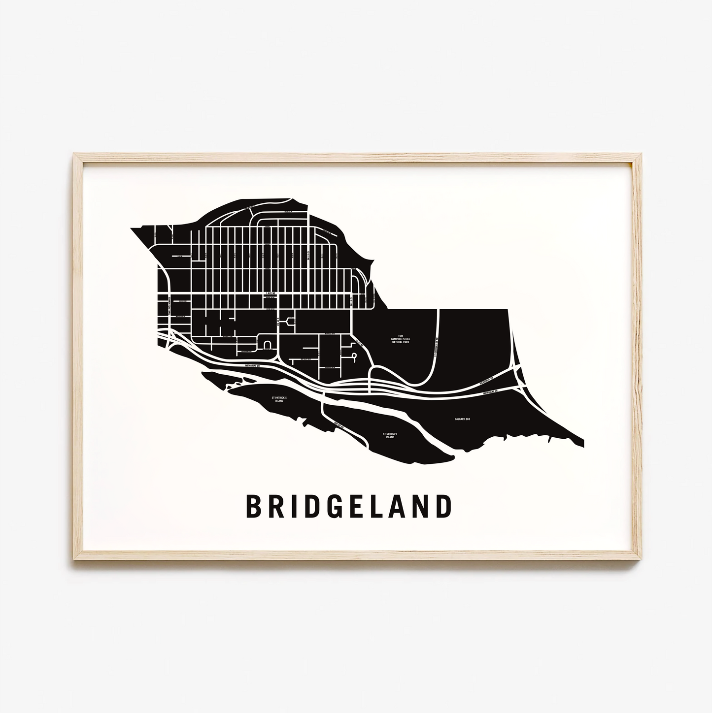 Bridgeland Map, Calgary