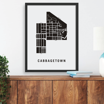 Cabbagetown Map, Toronto
