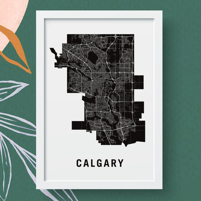 Calgary Map, Alberta