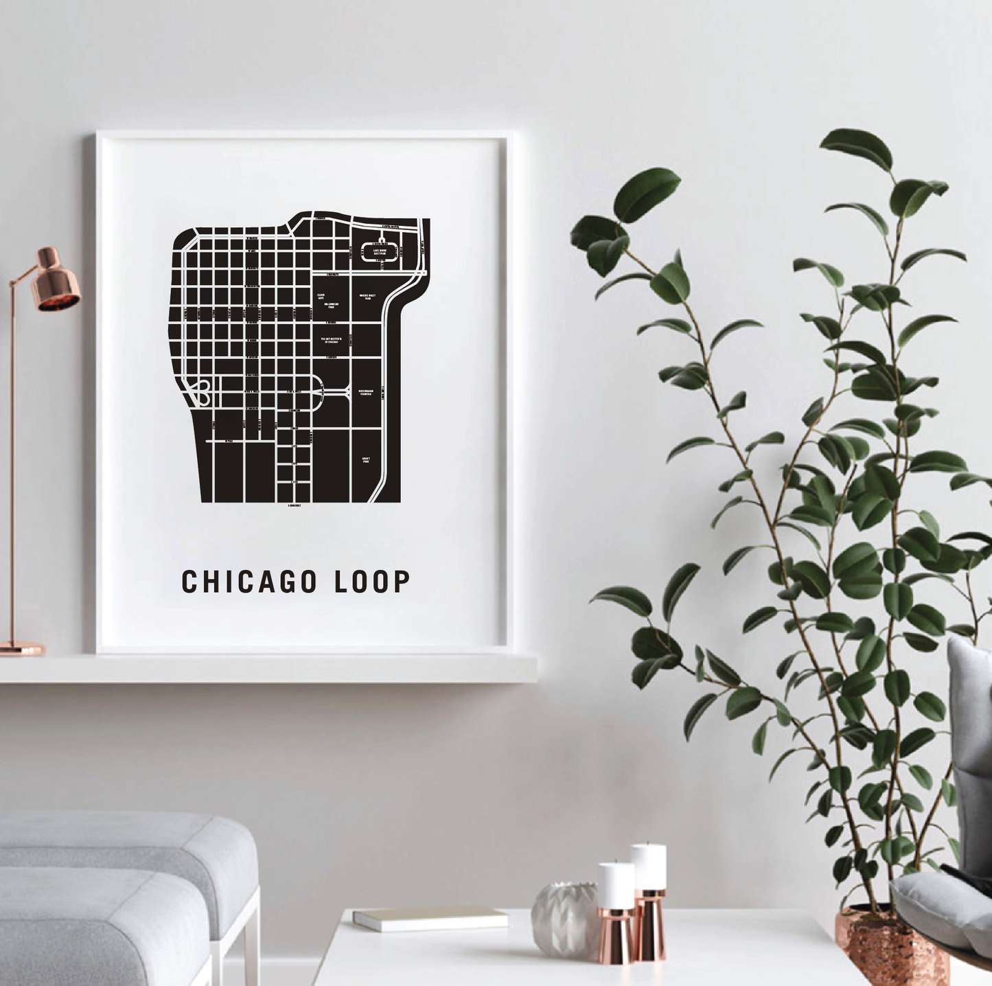 Chicago Loop Map, Chicago