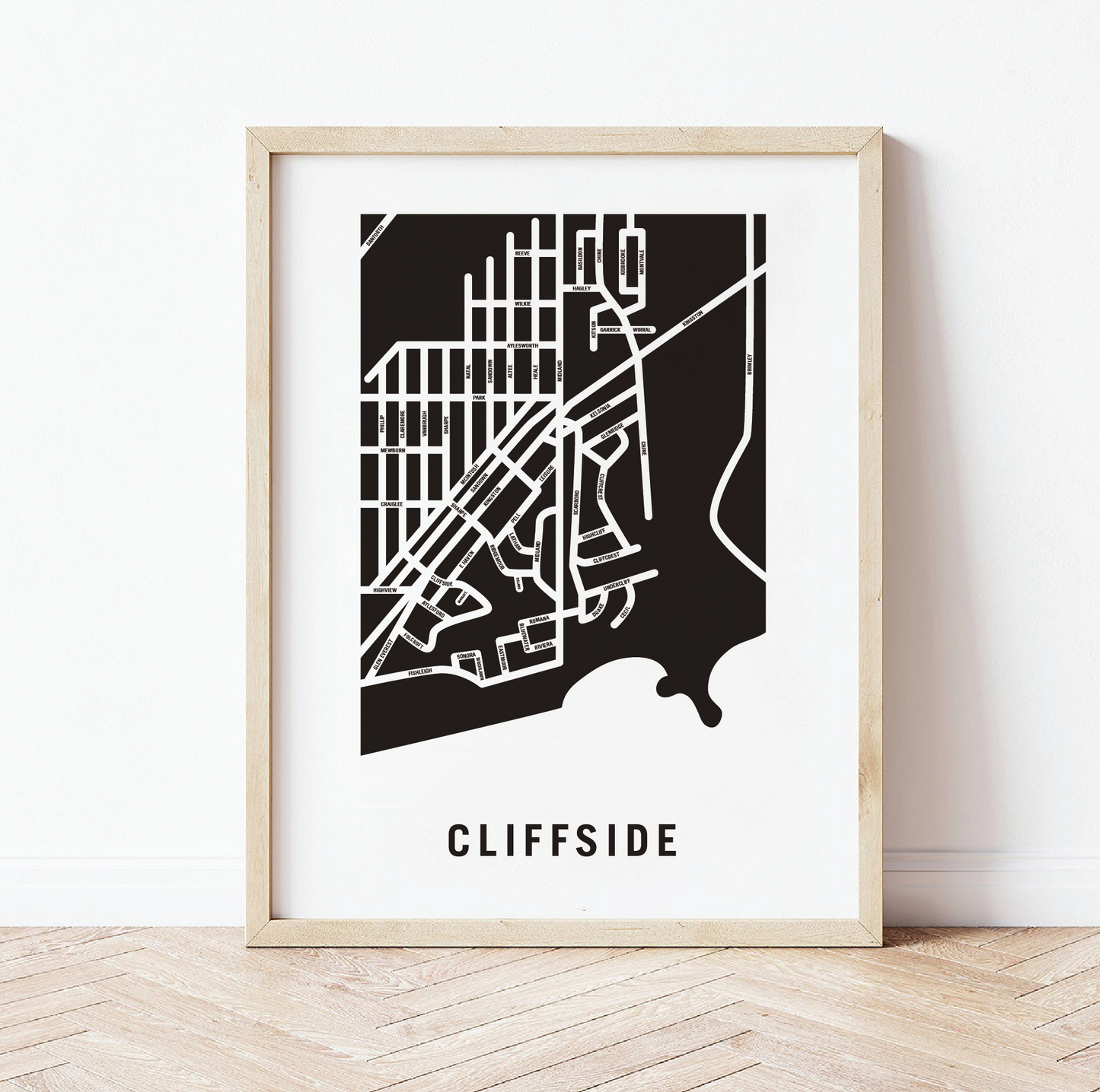 Cliffside Map, Toronto