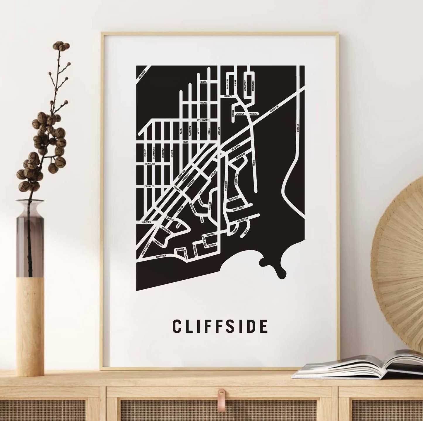 Cliffside Map, Toronto