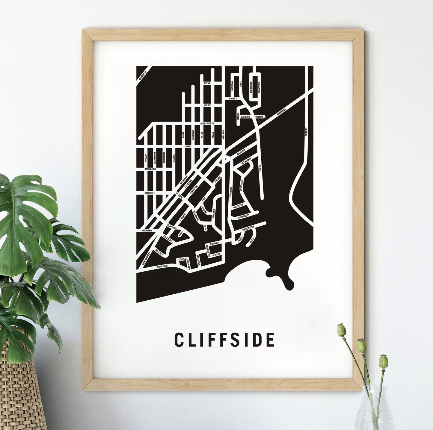 Cliffside Map, Toronto