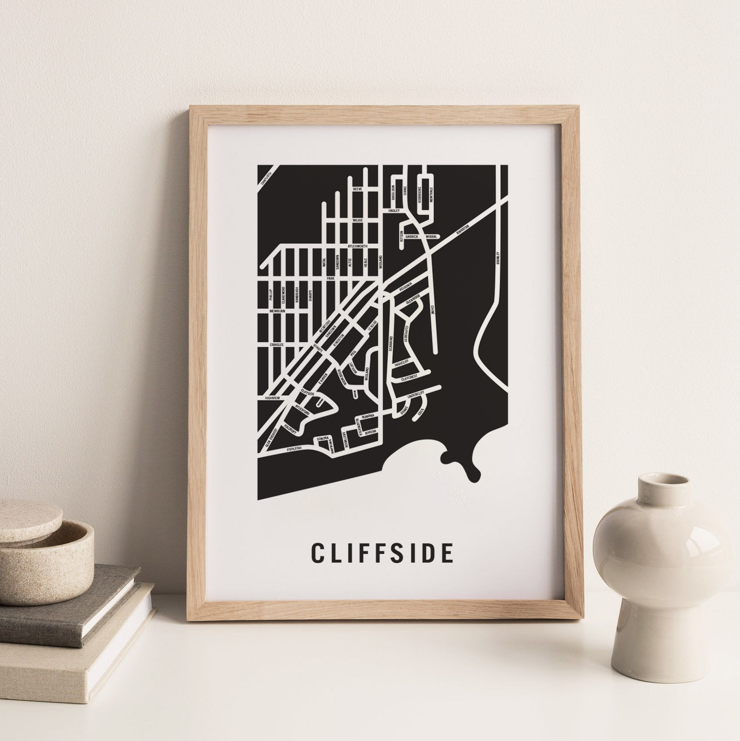 Cliffside Map, Toronto