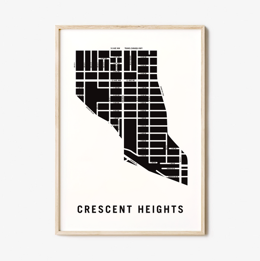 Crescent Heights Map, Calgary