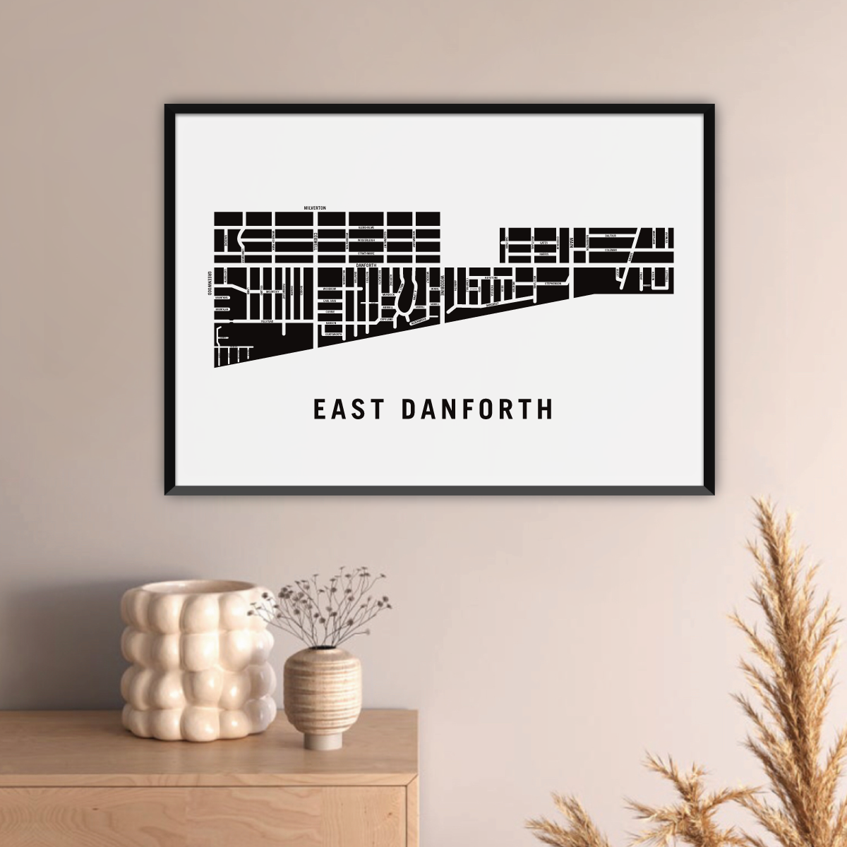 East Danforth Map, Toronto