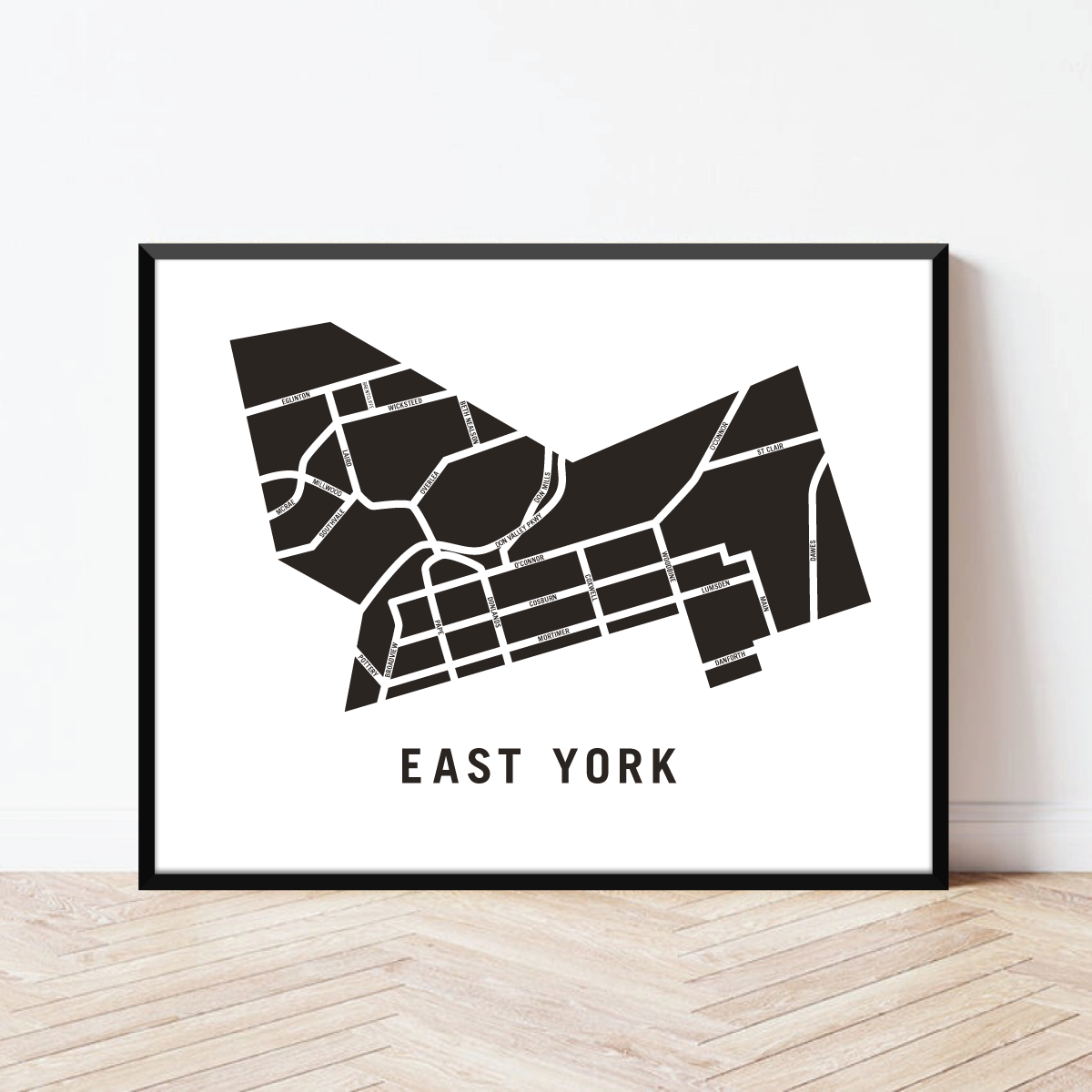 East York Map, Toronto