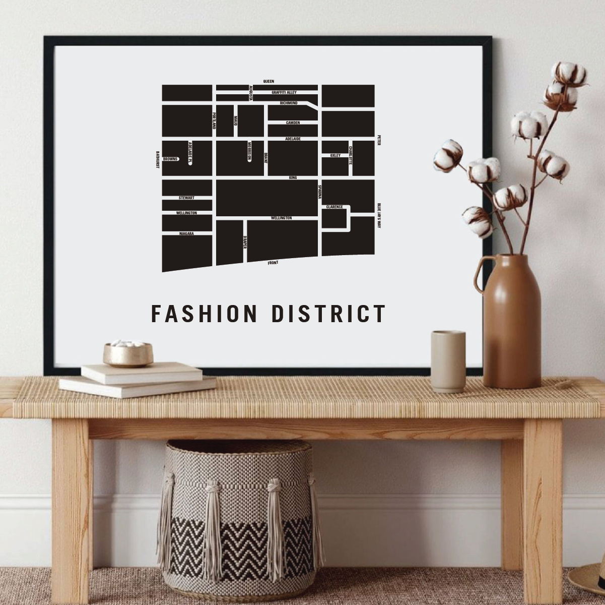 Fashion District Map, Toronto