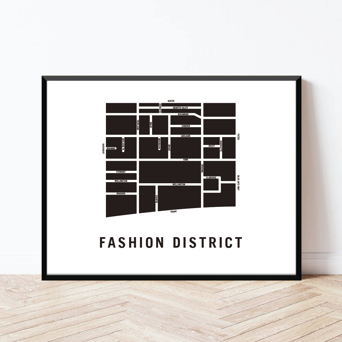 Fashion District Map, Toronto